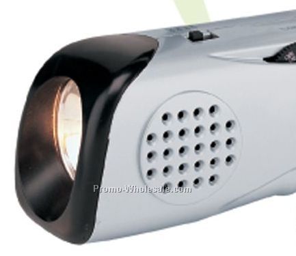 2"x5-1/2"x2" Emergency Flashlight Radio