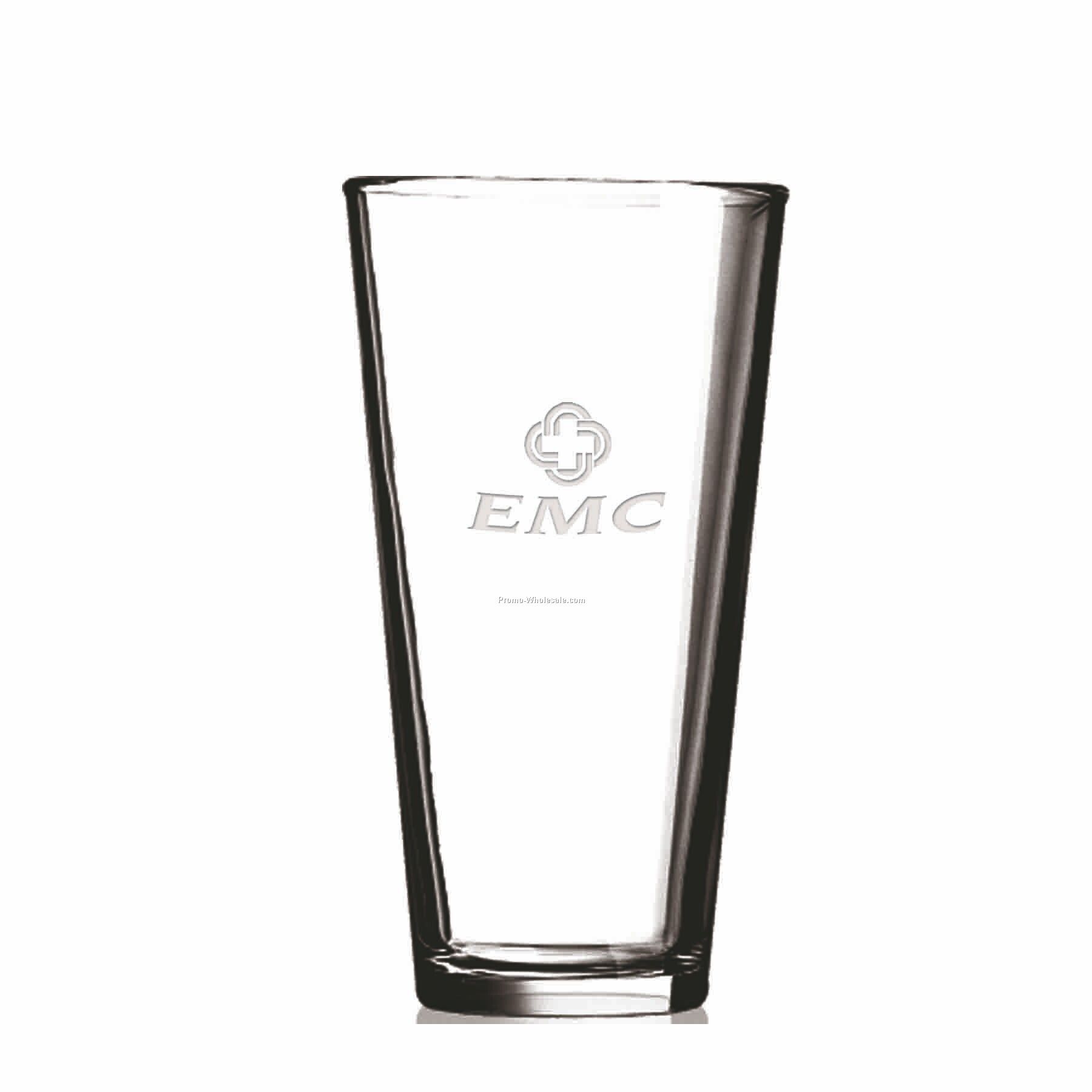 20 Oz. Crystal Pilsner Beer Glass W/ Straight Sides (Deep Etch)