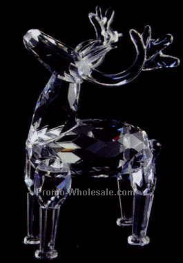 4" Optic Crystal Deer Figurine