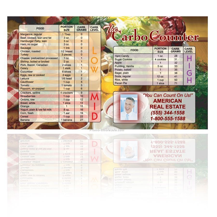 4"x7" Carbo Counter Chart Magnet