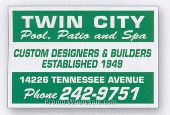 5-1/2"x8-1/4" Rectangle Truck Sign & Equipment Decal (Reverse Panels)