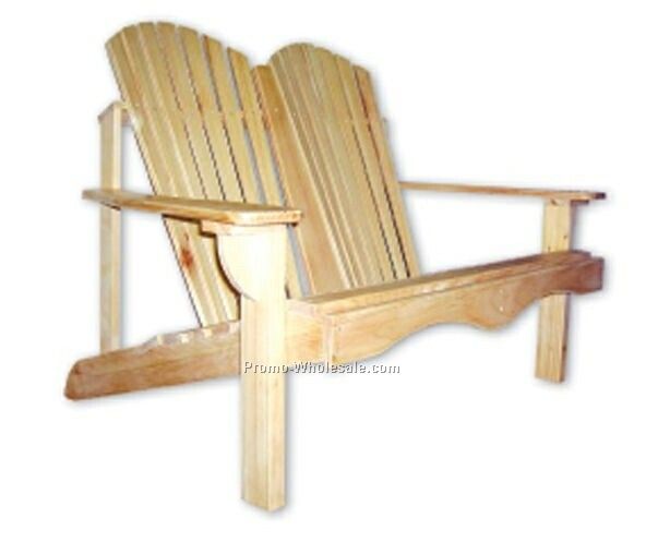 50"x33"x38" Wood Adirondack Love Seat (40-55 Day Shipping)