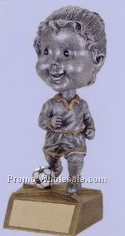 6" Bobble Head Award (Female Soccer)