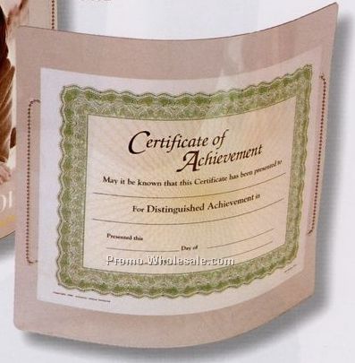 8-1/2"x12-1/2" Certificate Size Flex Frame With Clear Front