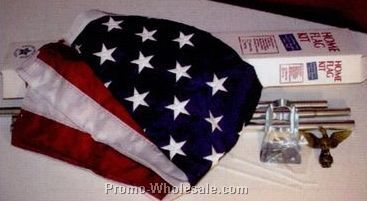 Better Us Flag Kit - Aluminum Pole Kit With Nylon Flag (3'x5')