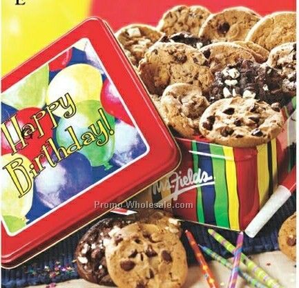 Birthday Bash Cookie Tin - 1 Dozen