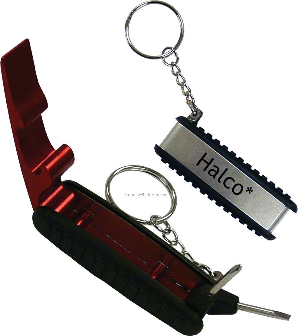 Bottle Opener Key Ring With Screw Drivers