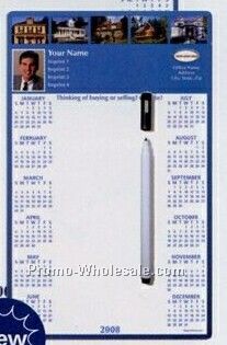 Buildings Custom Photo Profile Calendar Magnetic Memo Board (5"x8")