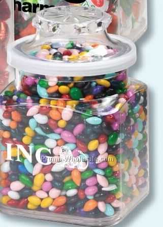 Chocolate Casino Chips 8 Oz. Classic Plastic Apothecary Jar