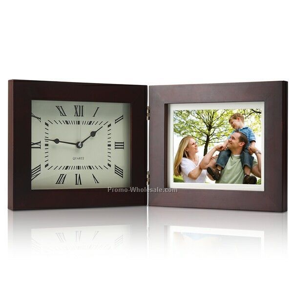 Coby 8" Dual Digital Photo Frame With 1g Flash Memory - Wooden