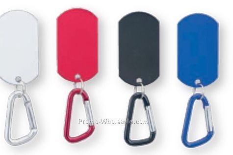 Dog Tag On Carabiner