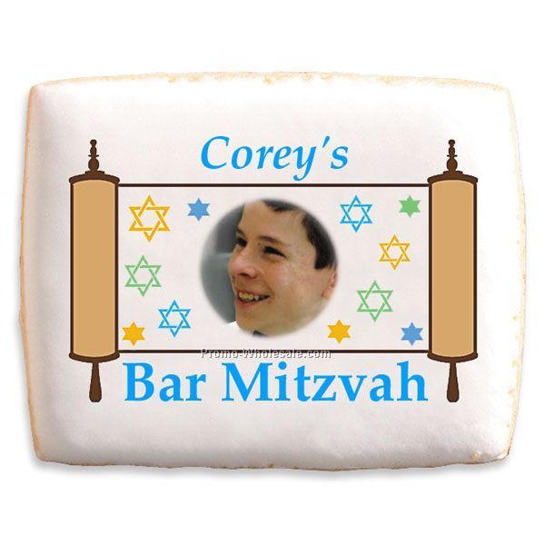 Imprinted Shortbread Cookies - Bar Mitzvah