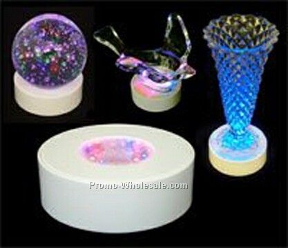 Light Up Decor Base (Multi Color) - 3-3/4" Diameter