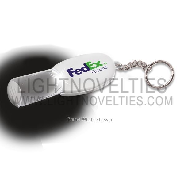 Light Up Magnifier Keychain (White)