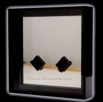 Mirrored Black Mini Home Plate Holder