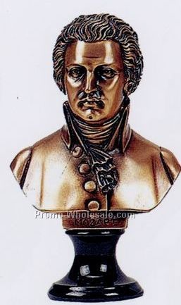 Mozart Bust Figurine(Copper Finish)