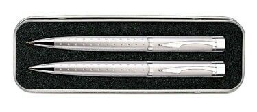 Optima Twist-action Metal Ballpoint Pen & Pencil Gift Set