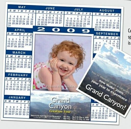 Quikey Square Calendar & Picture Frame Magnet