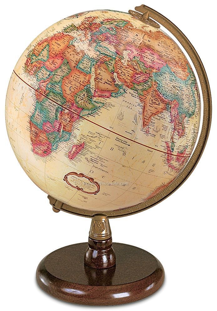 Quincy Antique Ocean Globe