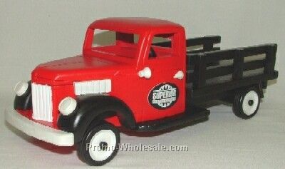 Red Stake Truck Nut Dispenser - Empty