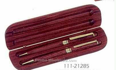 Rosewood Pen & Pencil Gift Set