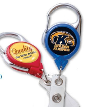 Round Solid Color Carabiner Reel