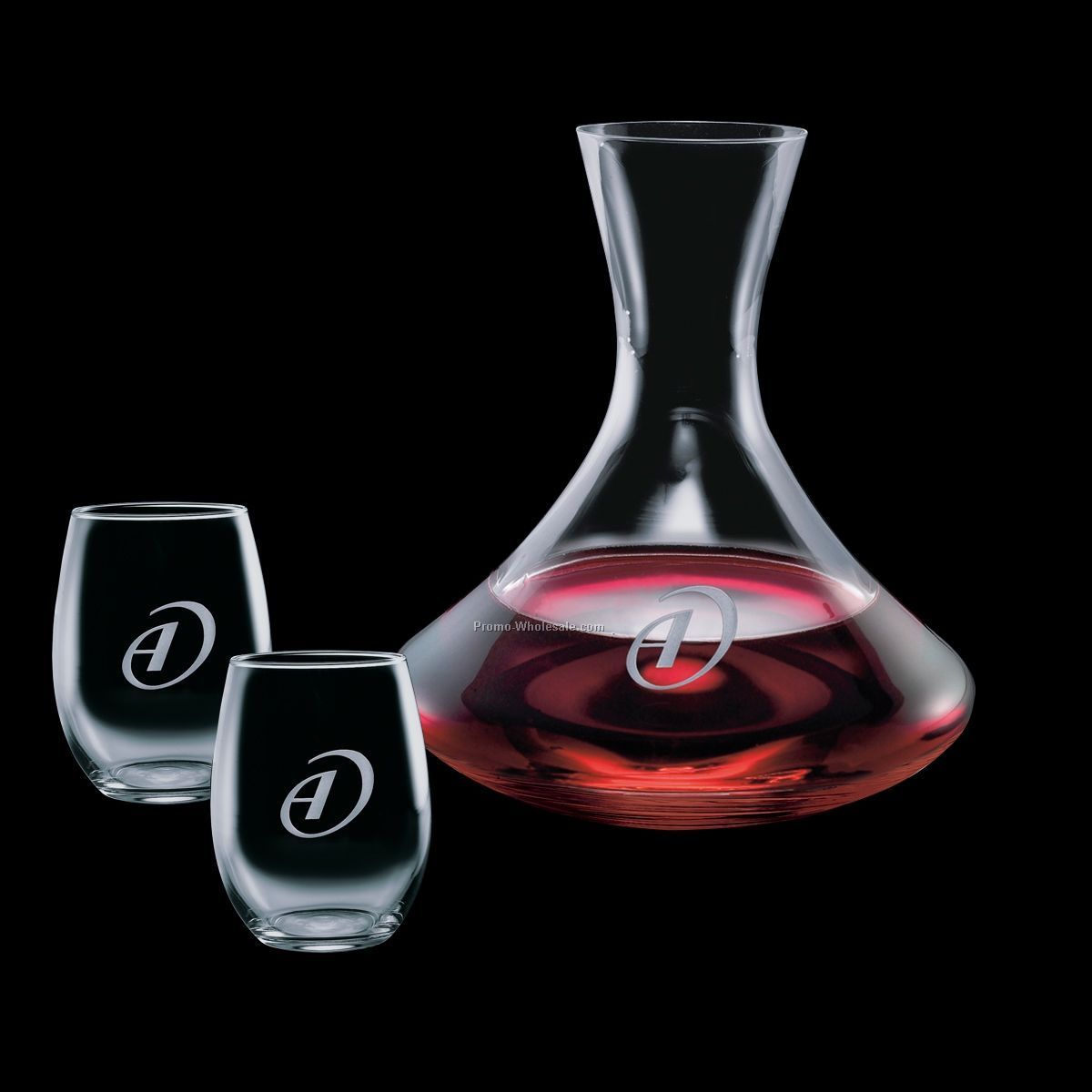 Senderwood Carafe & 2 Stanford Wine Glasses