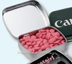 Small Hinged Candy Pocket Tin - Power Mints (Direct Print)