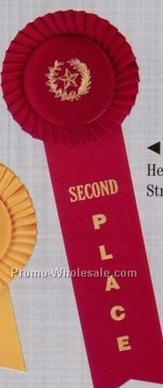 Standard Stock Rosette With Single 8" Streamer - Grand Champion