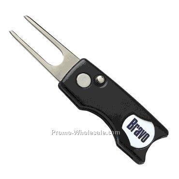 Switch Blade Style Divot Tool With Ball Marker