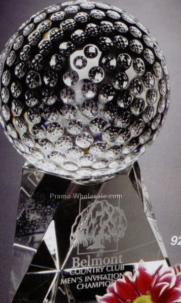 Triad Golf Award W/ 4" Diameter Golf Ball