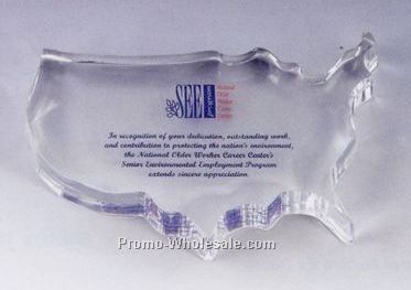 Usa Lucite Stock Embedment/ Award