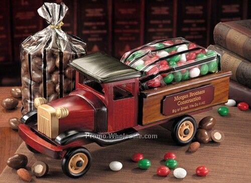 Vintage 1931 Pick-up W/Chocolate Almonds & Chocolate Gourmet Mints