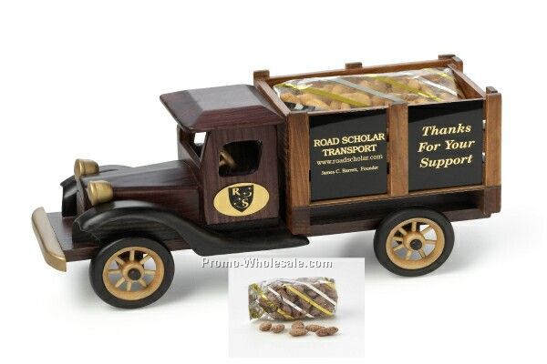 Vintage Stake Truck Nut Dispenser - Cinnamon Almonds 12 Oz.