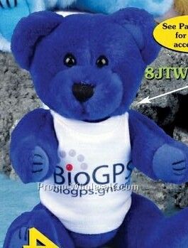 Winnie Bear Jointed Arms & Legs Blue Bear (8")