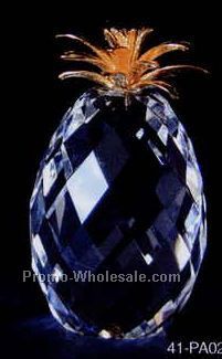 1-1/2"x1-3/4" Optic Crystal Apple Figurine