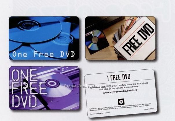 1 DVD Movie & 1 Pizza Card