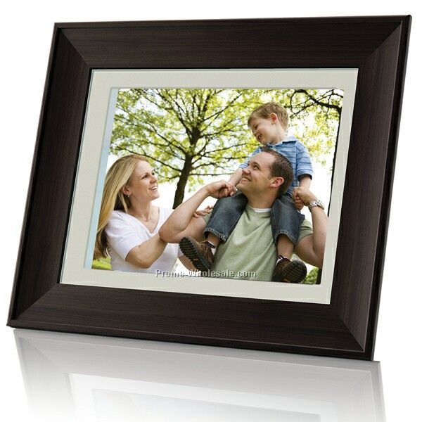 10.4" (4:3) Digital Photo Frame With 1g Flash Memory (Wooden Frame)