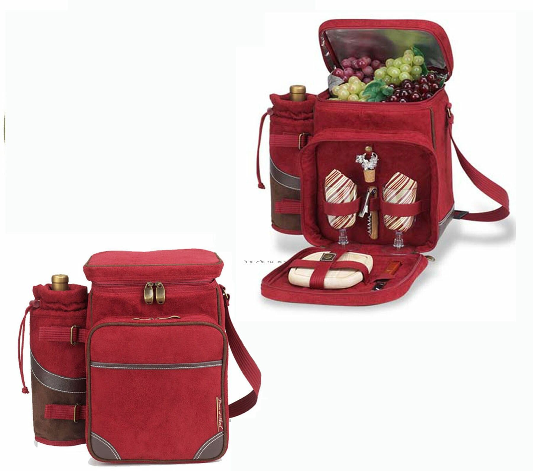 13"x14"x8-1/2" Wine And Cheese Picnic Cooler