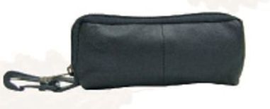 16cmx8cmx1/4cm Black Napa Lambskin Eyeglasses Pouch W/Clip