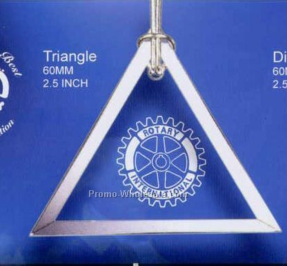 2-1/2" Triangle Crystal Ornaments