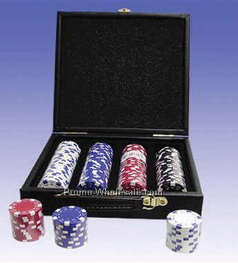 200 Piece Dice Poker Chips W/ Case (Screened)