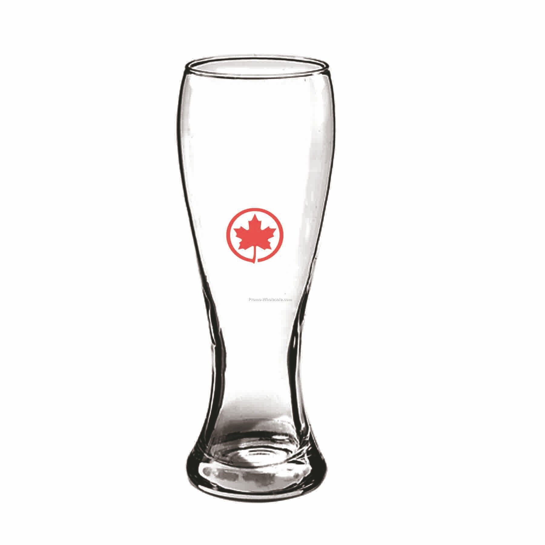 23 Oz. Crystal Pilsner Beer Glass W/ Curved Sides (Printed)