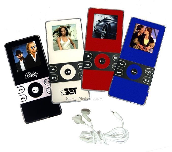 3.15"x1-3/5"x.33" 1 Gb Mp4 Digital Media Player W/ 4 Side Button