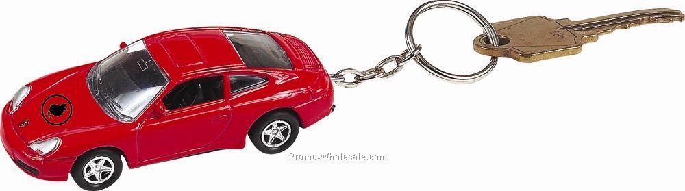 3"x1-1/4"x1-1/4" Porsche 911 Sc Car With Key Chain