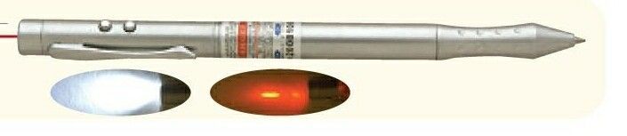 4 In 1 Stylus Red Laser Pointer Pen With LED