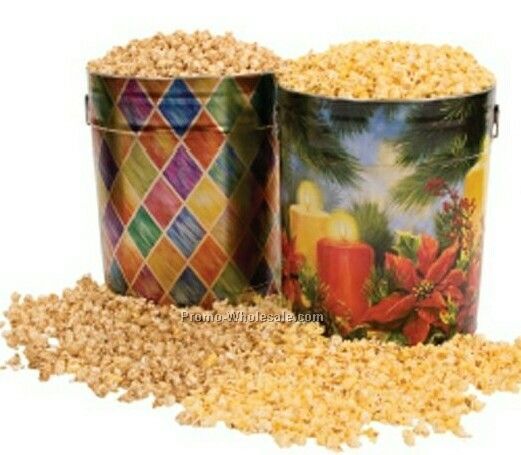 6-1/2 Gallon Designer Popcorn Tin (Caramel)