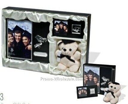 6-3/4"x6"x1-1/4" Graduation Album Gift Set