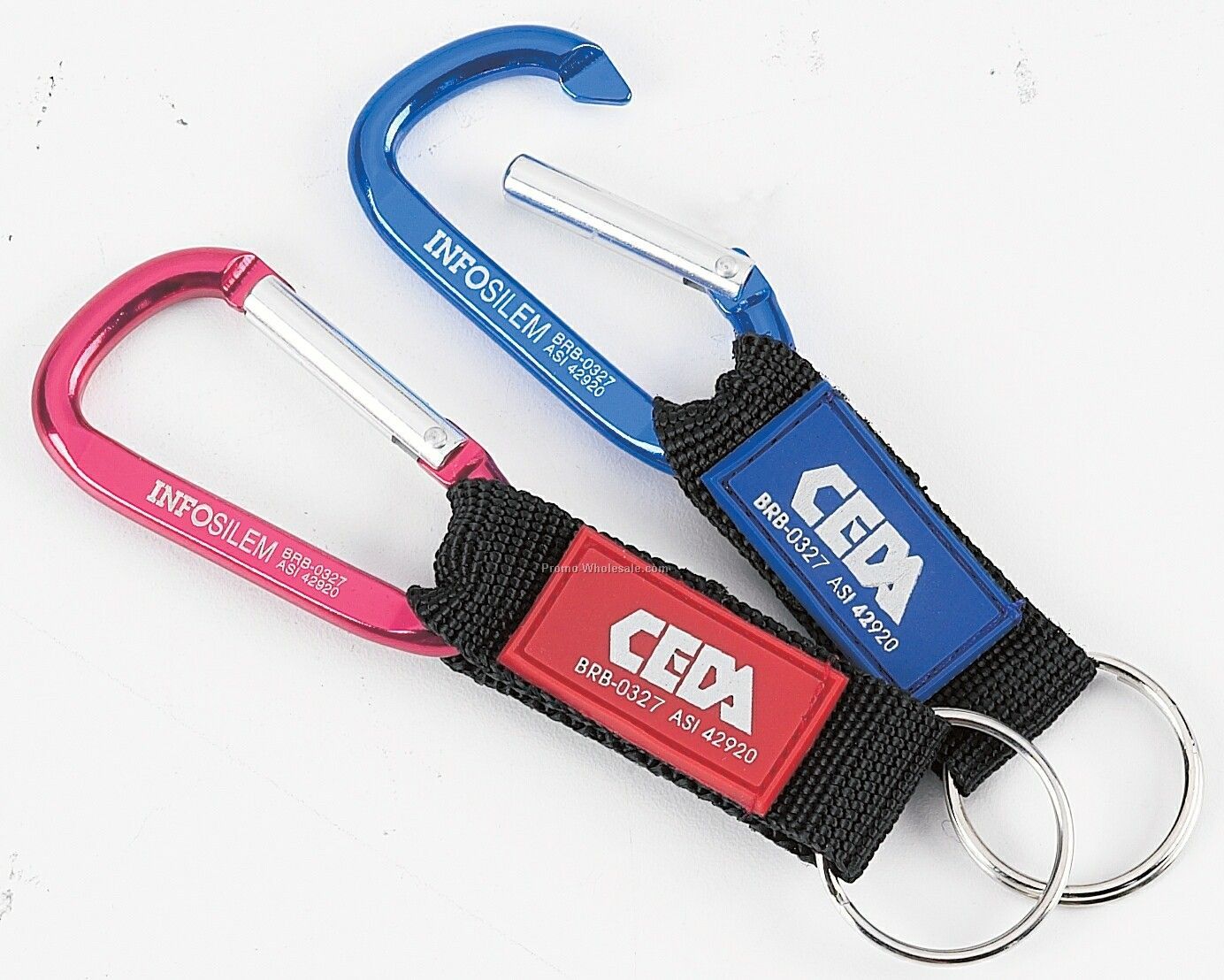 6 Cm Carabiner W/ Lanyard & Key Ring