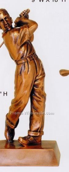 8" Male Golfer Figurine